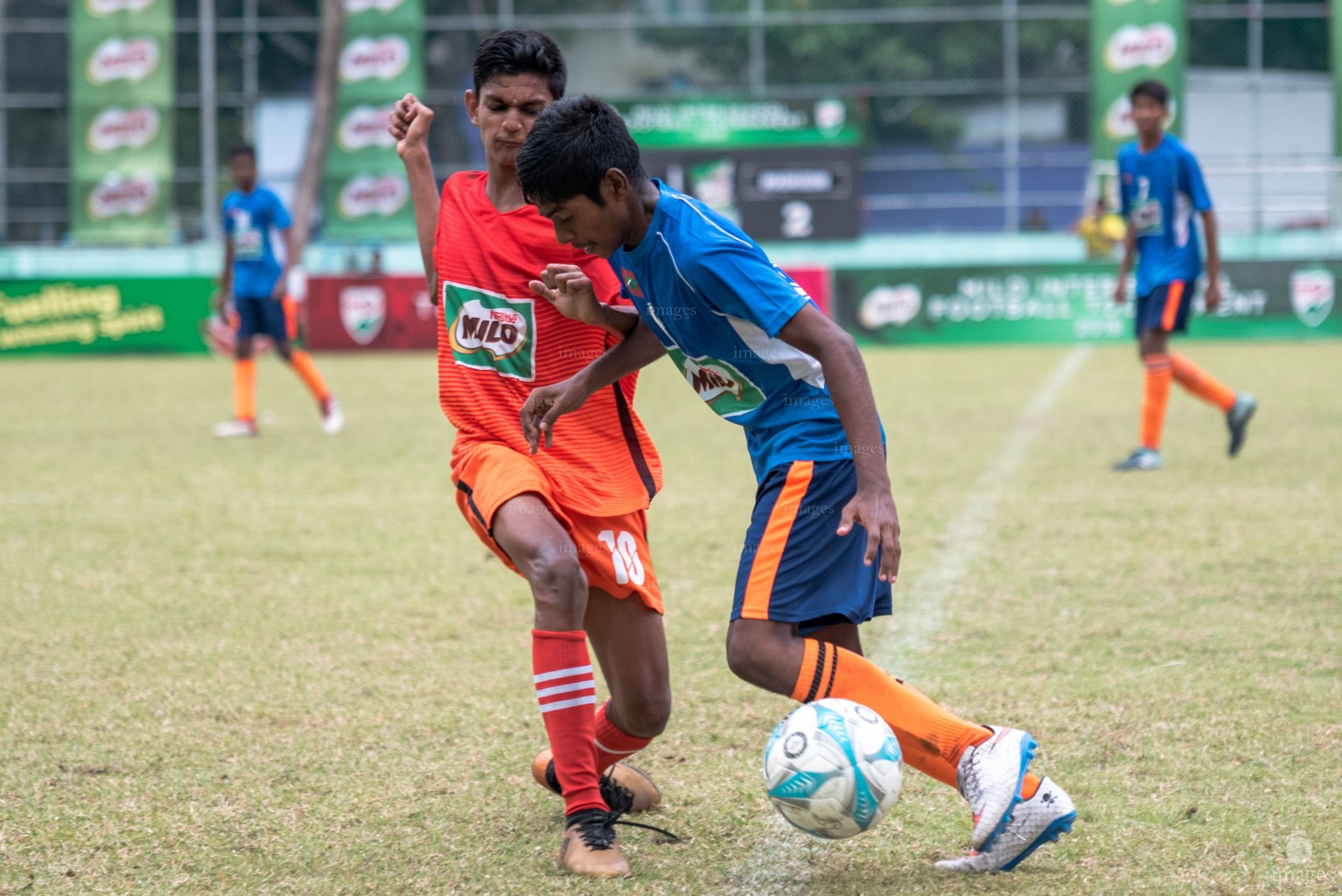 Milo Inter-school Football Tournament- Under 14 Ghaazee School vs Imaduddin School In Henveiru Stadium at 1630. Monday 12th March 2018 in Male' Maldives. Images.mv Photo/ Abdulla Abeedh